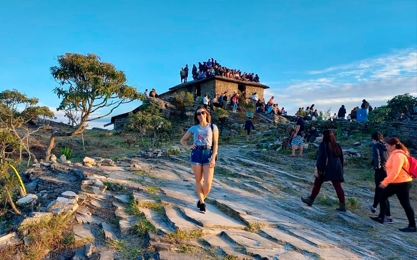 Casa da Pirâmide ao pôr do sol