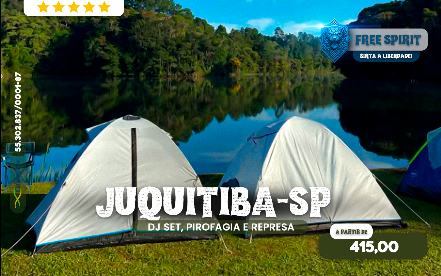 Juquitiba — SP, águas cristalinas